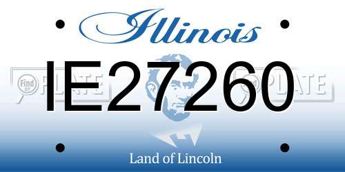 IE27260 Illinois License Plate