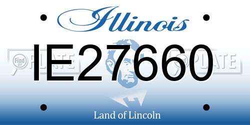 IE27660 Illinois License Plate