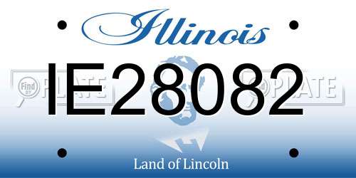 IE28082 Illinois License Plate