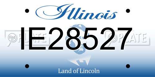 IE28527 Illinois License Plate