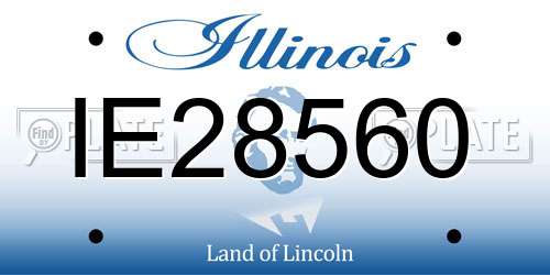 IE28560 Illinois License Plate