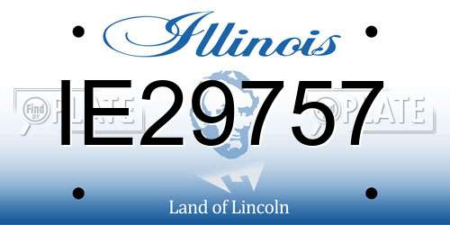 IE29757 Illinois License Plate