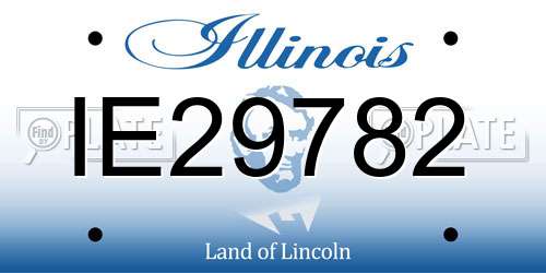IE29782 Illinois License Plate