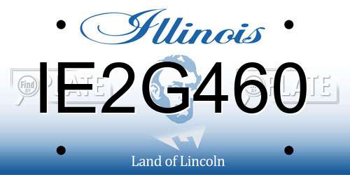 IE2G460 Illinois License Plate