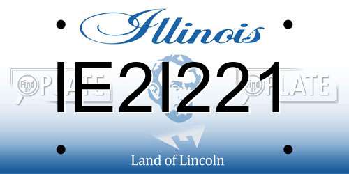 IE2I221 Illinois License Plate