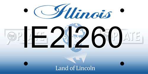 IE2I260 Illinois License Plate