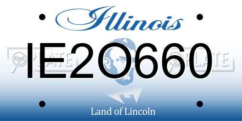 IE2O660 Illinois License Plate