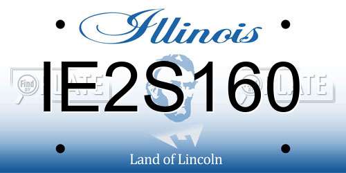 IE2S160 Illinois License Plate