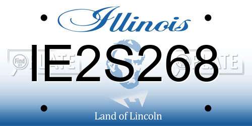 IE2S268 Illinois License Plate