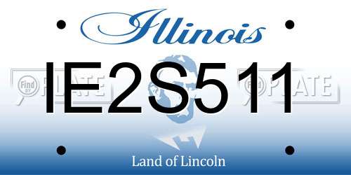 IE2S511 Illinois License Plate