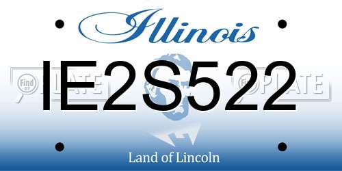 IE2S522 Illinois License Plate