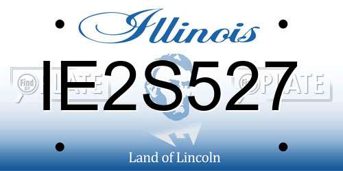 IE2S527 Illinois License Plate
