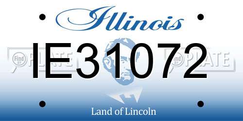 IE31072 Illinois License Plate