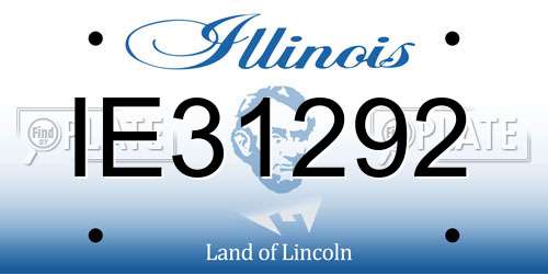 IE31292 Illinois License Plate