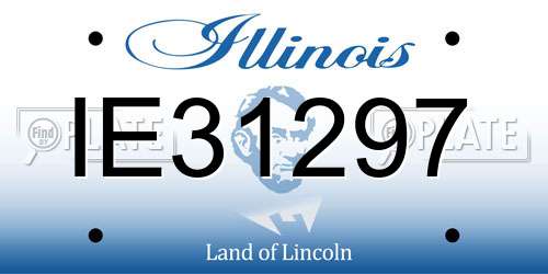 IE31297 Illinois License Plate