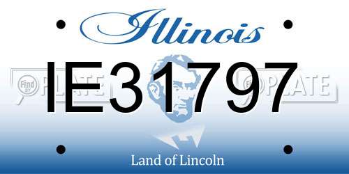 IE31797 Illinois License Plate