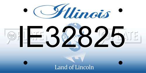 IE32825 Illinois License Plate