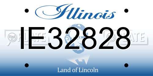 IE32828 Illinois License Plate