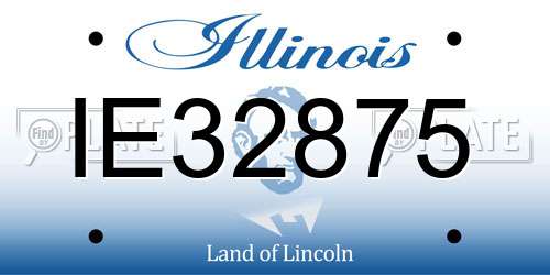 IE32875 Illinois License Plate
