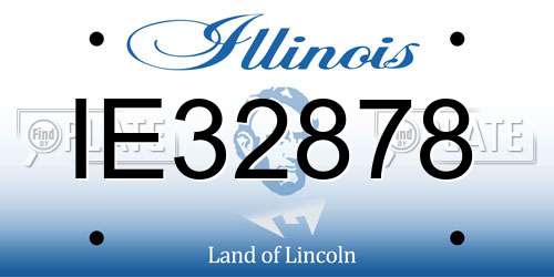 IE32878 Illinois License Plate