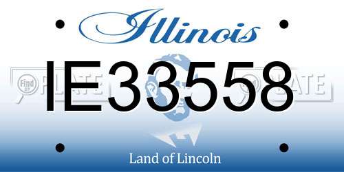 IE33558 Illinois License Plate