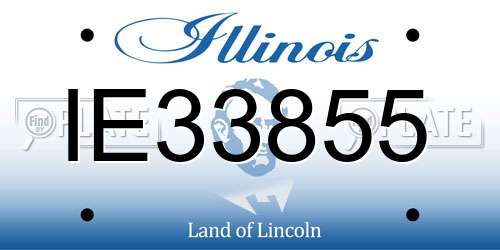 IE33855 Illinois License Plate
