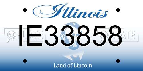 IE33858 Illinois License Plate