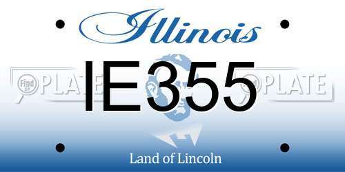 IE355 Illinois License Plate