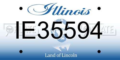 IE35594 Illinois License Plate