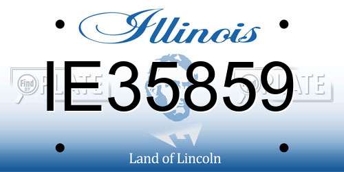IE35859 Illinois License Plate