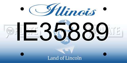 IE35889 Illinois License Plate