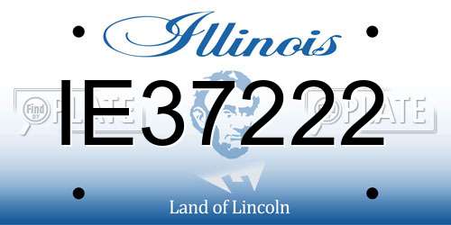 IE37222 Illinois License Plate