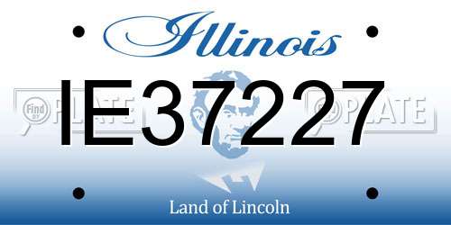 IE37227 Illinois License Plate