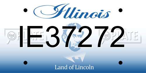 IE37272 Illinois License Plate