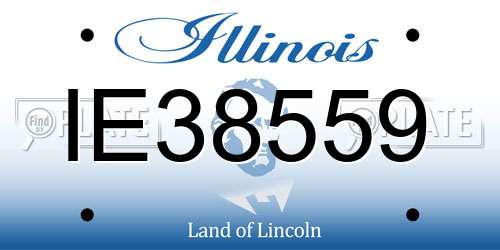 IE38559 Illinois License Plate