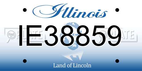 IE38859 Illinois License Plate