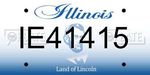 IE41415 Illinois License Plate