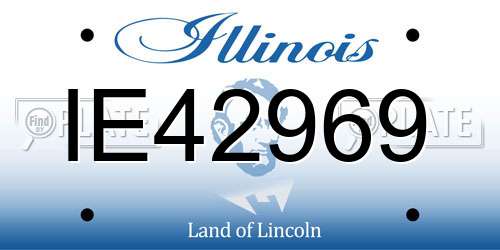 IE42969 Illinois License Plate