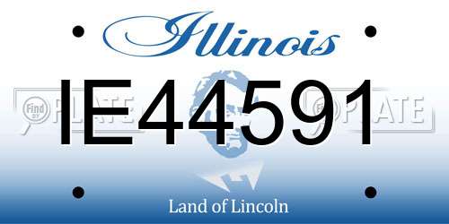 IE44591 Illinois License Plate