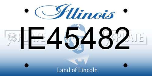 IE45482 Illinois License Plate