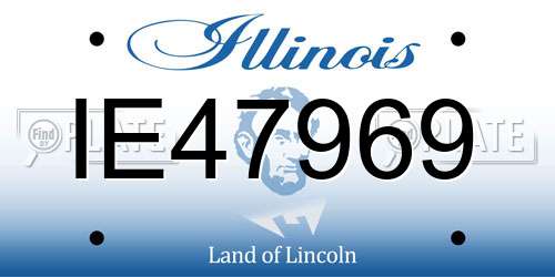IE47969 Illinois License Plate