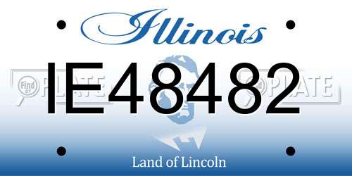 IE48482 Illinois License Plate
