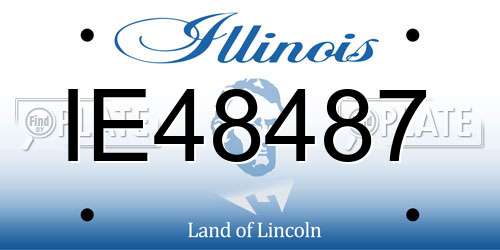 IE48487 Illinois License Plate