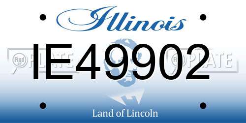 IE49902 Illinois License Plate
