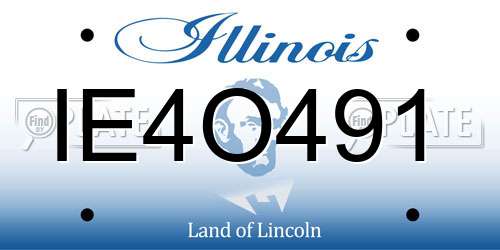 IE4O491 Illinois License Plate