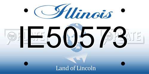 IE50573 Illinois License Plate