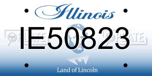 IE50823 Illinois License Plate