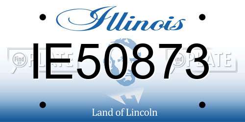 IE50873 Illinois License Plate