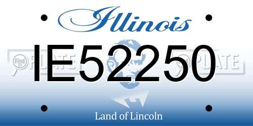 IE52250 Illinois License Plate