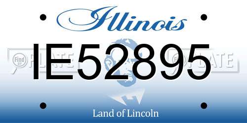 IE52895 Illinois License Plate